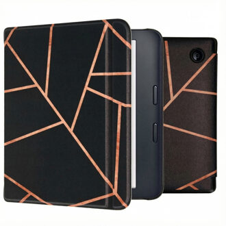 Imoshion Design Slim Hard Case Sleepcover met stand voor de Kobo Libra 2 / Tolino Vision 6 - Black Graphic Meerkleurig - 7