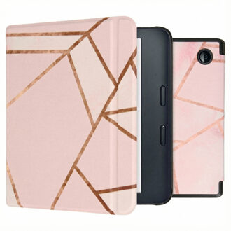 Imoshion Design Slim Hard Case Sleepcover met stand voor de Kobo Libra 2 / Tolino Vision 6 - Pink Graphic Meerkleurig - 7
