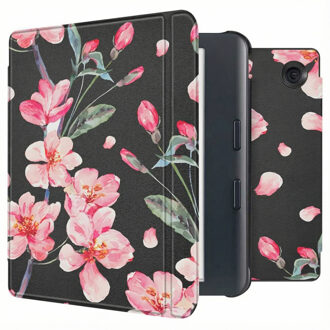 Imoshion Design Slim Hard Case Sleepcover met stand voor de Kobo Libra Colour - Blossom Meerkleurig - 7