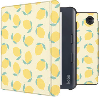 Imoshion Design Slim Hard Case Sleepcover met stand voor de Kobo Libra Colour - Citrus Dream Meerkleurig - 7