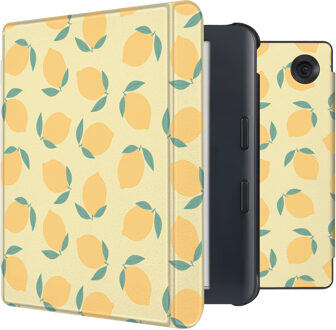 Imoshion Design Slim Hard Case Sleepcover met stand voor de Kobo Libra Colour - Citrus Dream Meerkleurig - 7