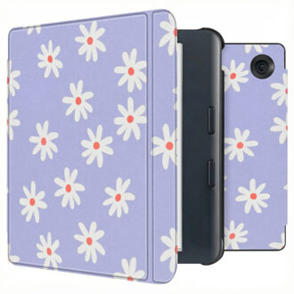 Imoshion Design Slim Hard Case Sleepcover met stand voor de Kobo Libra Colour - Flowers Distance Meerkleurig - 7