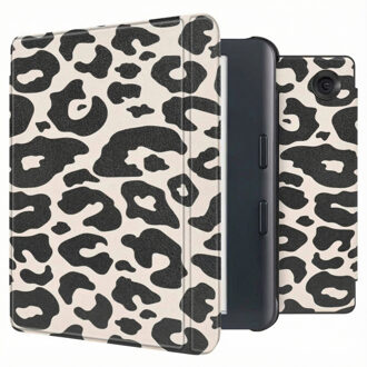 Imoshion Design Slim Hard Case Sleepcover met stand voor de Kobo Libra Colour - Leopard Meerkleurig - 7