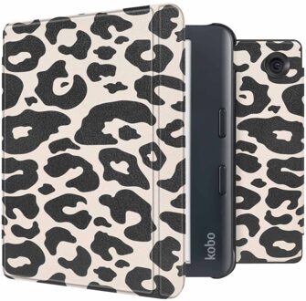 Imoshion Design Slim Hard Case Sleepcover met stand voor de Kobo Libra Colour - Leopard Meerkleurig - 7