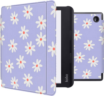 Imoshion Design Slim Hard Case Sleepcover met stand voor de Kobo Sage / Tolino Epos 3 - Flowers Distance Meerkleurig - 8
