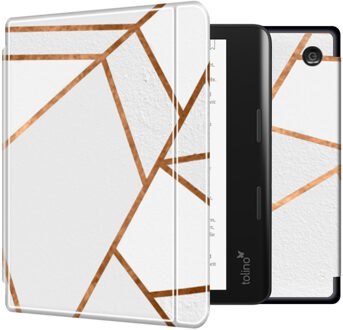 Imoshion Design Slim Hard Case Sleepcover met stand voor de Kobo Sage / Tolino Epos 3 - White Graphic Meerkleurig - 8