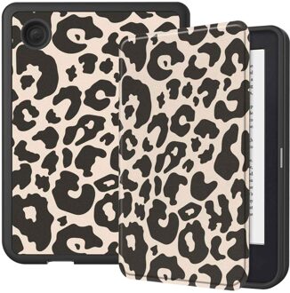 Imoshion Design Slim Soft Case Sleepcover voor de Kobo Clara 2E / Tolino Shine 4 - Leopard Meerkleurig - 6