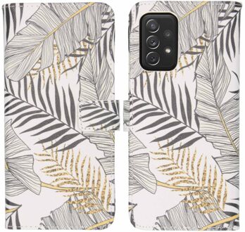 Imoshion Design Softcase Book Case Samsung Galaxy A72 hoesje - Glamour Botanic