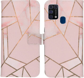 Imoshion Design Softcase Book Case Samsung Galaxy M31 hoesje - Pink Graphic