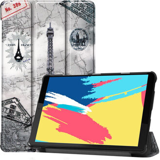 Imoshion Design Trifold Bookcase Lenovo Tab M8 / M8 FHD tablethoes - Parijs
