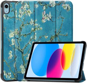 Imoshion Design Trifold Bookcase voor de Apple iPad 11 (2025) 11 inch A16 / iPad 10 (2022) 10.9 inch - Green Plant Meerkleurig