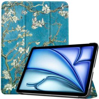 Imoshion Design Trifold Bookcase voor de Apple iPad Air 13 inch (2025) M3 / (2024) M2 - Green Plant Meerkleurig