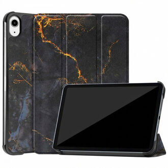 Imoshion Design Trifold Bookcase voor de Apple iPad Mini 7 (2024) / iPad Mini 6 (2021) - Black Marble Meerkleurig - 8.3