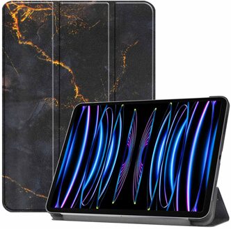 Imoshion Design Trifold Bookcase voor de Apple iPad Pro 11 (2022/2021) - Black Marble Meerkleurig