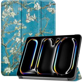 Imoshion Design Trifold Bookcase voor de Apple iPad Pro 11 (2025) M5 / (2024) M4 - Green Plant Meerkleurig