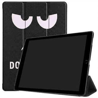 Imoshion Design Trifold Bookcase voor de Apple iPad Pro 12.9 (2017) / Pro 12.9 (2015) - Don't touch Zwart - 112.9