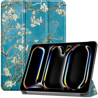 Imoshion Design Trifold Bookcase voor de Apple iPad Pro 13 (2025) M5 / (2024) M4 - Green Plant Meerkleurig