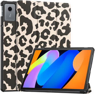Imoshion Design Trifold Bookcase voor de Lenovo Idea Tab - Leopard Meerkleurig - 11