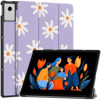 Imoshion Design Trifold Bookcase voor de Lenovo Idea Tab Plus - Flowers Distance Meerkleurig - 12.1