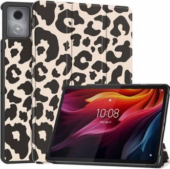 Imoshion Design Trifold Bookcase voor de Lenovo Tab K11 Plus - Leopard Meerkleurig - 11.45