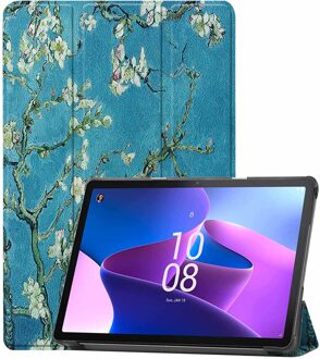 Imoshion Design Trifold Bookcase voor de Lenovo Tab M10 Plus (3rd gen) - Green Plant Meerkleurig - 10.6