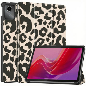 Imoshion Design Trifold Bookcase voor de Lenovo Tab M11 - Leopard Meerkleurig - 11