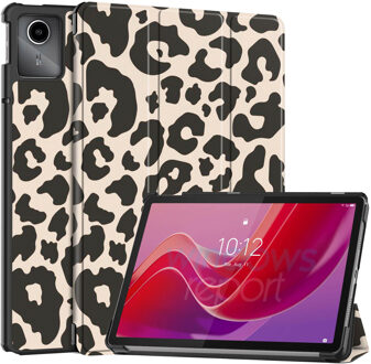 Imoshion Design Trifold Bookcase voor de Lenovo Tab M11 - Leopard Meerkleurig - 11