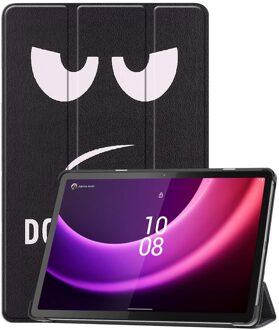 Imoshion Design Trifold Bookcase voor de Lenovo Tab P11 (2nd gen) - Don't touch Zwart - 11.5