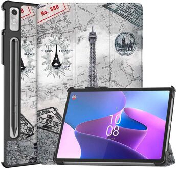 Imoshion Design Trifold Bookcase voor de Lenovo Tab P11 Pro (2nd gen) - Parijs Meerkleurig - 11.2