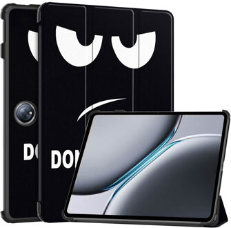 Imoshion Design Trifold Bookcase voor de OnePlus Pad 2 - Don't touch Zwart - 12.1