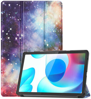 Imoshion Design Trifold Bookcase voor de Realme Pad - Space Meerkleurig - 10.4