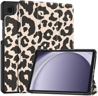 Imoshion Design Trifold Bookcase voor de Samsung Galaxy Tab A11 / A9 8.7 inch - Leopard Meerkleurig