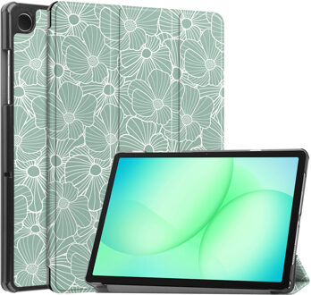 Imoshion Design Trifold Bookcase voor de Samsung Galaxy Tab A11 Plus / A9 Plus - Botanica Groen - 11