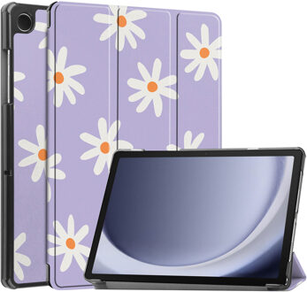 Imoshion Design Trifold Bookcase voor de Samsung Galaxy Tab A11 Plus / A9 Plus - Flowers Distance Meerkleurig - 11