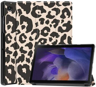 Imoshion Design Trifold Bookcase voor de Samsung Galaxy Tab A8 - Leopard Meerkleurig - 10.5