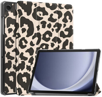 Imoshion Design Trifold Bookcase voor de Samsung Galaxy Tab A9 Plus - Leopard Meerkleurig - 11
