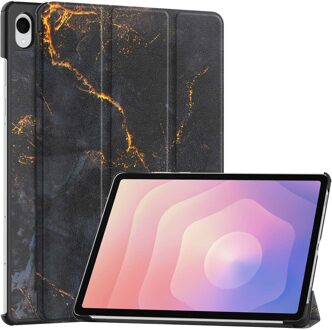 Imoshion Design Trifold Bookcase voor de Samsung Galaxy Tab S11 - Black Marble Meerkleurig - 11