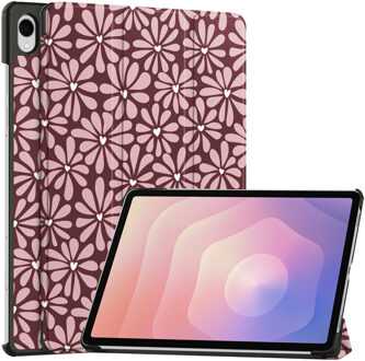 Imoshion Design Trifold Bookcase voor de Samsung Galaxy Tab S11 - Bloom Love Blush Meerkleurig - 11