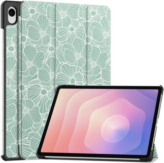Imoshion Design Trifold Bookcase voor de Samsung Galaxy Tab S11 - Botanica Groen - 11
