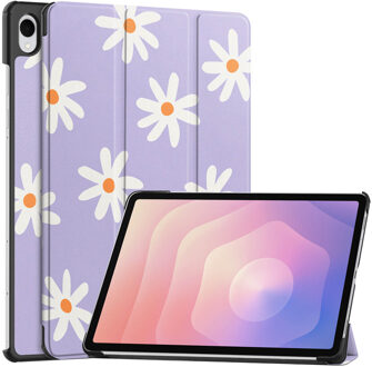 Imoshion Design Trifold Bookcase voor de Samsung Galaxy Tab S11 - Flowers Distance Meerkleurig - 11