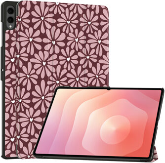 Imoshion Design Trifold Bookcase voor de Samsung Galaxy Tab S11 Ultra - Bloom Love Blush Meerkleurig - 14.6