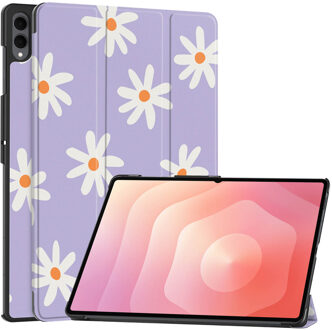 Imoshion Design Trifold Bookcase voor de Samsung Galaxy Tab S11 Ultra - Flowers Distance Meerkleurig - 14.6