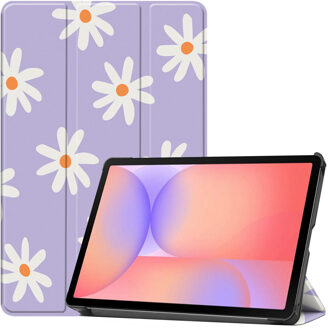 Imoshion Design Trifold Bookcase voor de Samsung Galaxy Tab S9 11.0 inch / S10 Lite / S10 FE / S9 FE 10.9 inch - Flower Distance Meerkleurig