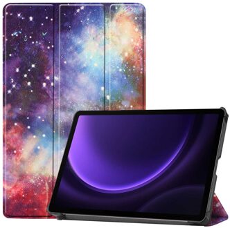 Imoshion Design Trifold Bookcase voor de Samsung Galaxy Tab S9 11.0 inch / S10 Lite / S10 FE / S9 FE 10.9 inch - Space Meerkleurig