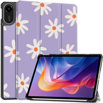 Imoshion Design Trifold Bookcase voor de Xiaomi Redmi Pad 2 - Flower Distance Meerkleurig - 11