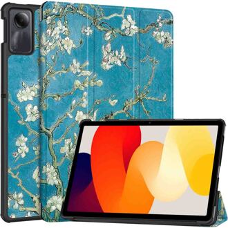 Imoshion Design Trifold Bookcase voor de Xiaomi Redmi Pad SE - Green Plant Meerkleurig - 11