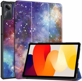 Imoshion Design Trifold Bookcase voor de Xiaomi Redmi Pad SE - Space Meerkleurig - 11