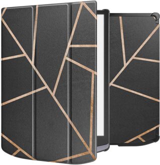 Imoshion Design Trifold Hard Case Sleepcover voor de Pocketbook InkPad X Pro - Black Graphic Meerkleurig - 10.3