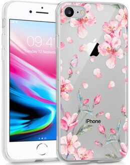 Imoshion Design voor de iPhone SE (2020) / 8 / 7 / 6s hoesje - Bloem - Roze