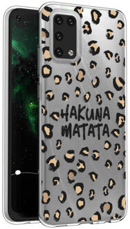 Imoshion Design voor de Samsung Galaxy A02s hoesje - Luipaard - Bruin / Zwart